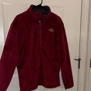 The North Face Burgundy Fleece Jacket